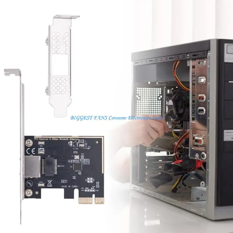 Thẻ mạng PCIe 2.5Gbps RTL8125BG GIGABIT Ethernet PCIE đến RJ45