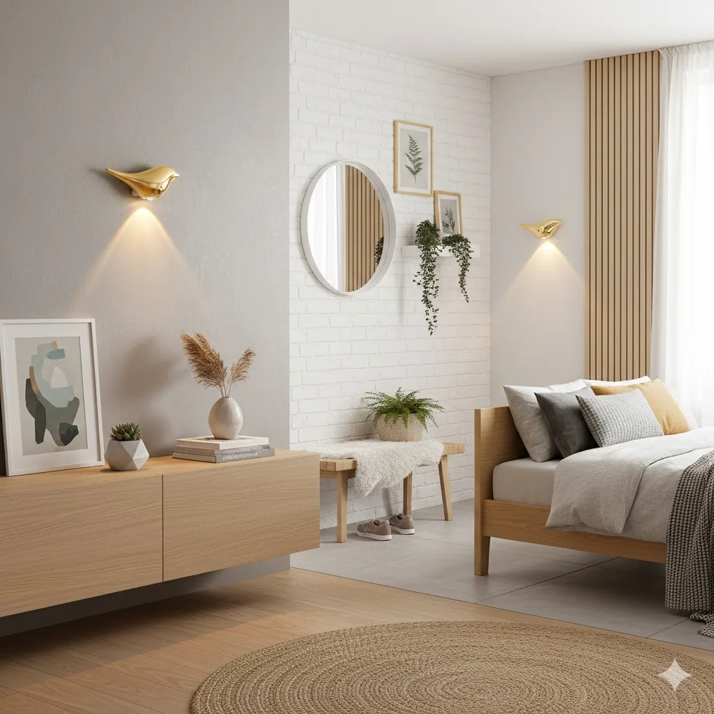 

2Pcs Bird Motion Sensor Night Light Wireless USB Charging Dimmable for Home Bedroom Hallway Entryway Stairs Bathroom Nightlight