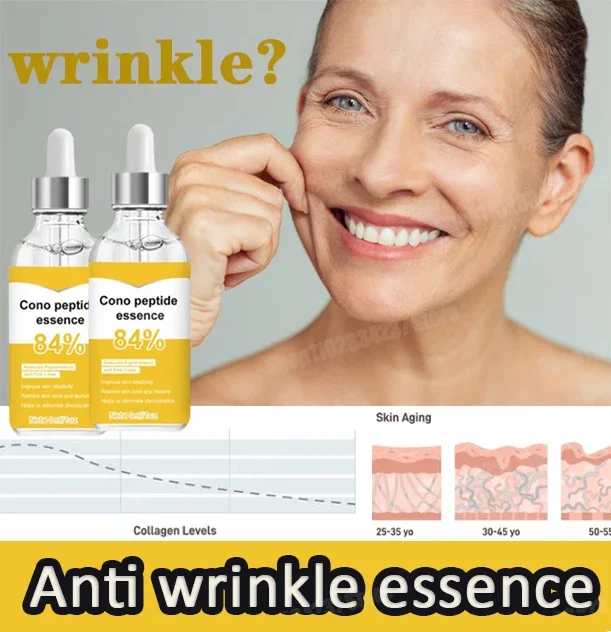 Serum przeciwzmarszczkowe usuwa zmarszczki drobne linie wokół oczu Crow's Feet Neck Wrinkl Serum