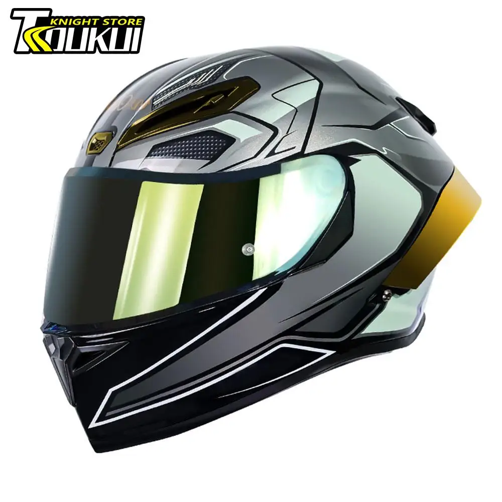 

Helmet Motorcycle DOT Approved Motocross Helmet Men Women Full Face Helmet Capacete De Moto Casque Moto Equipment HD Visors