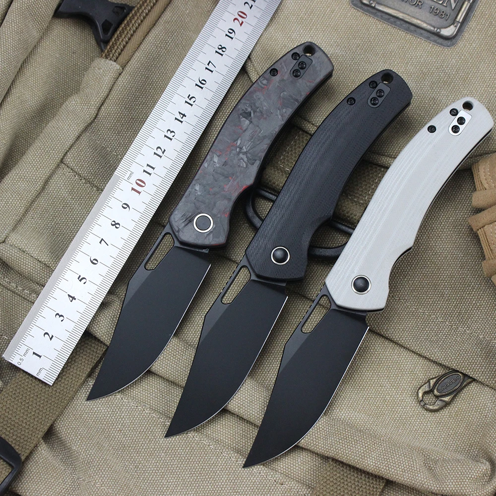

New Outdoor 14C28N Folding Knife Carbon Fiber Handle Pocket Knives for Men Hunting Camping Survival Knife EDC Multi Tools