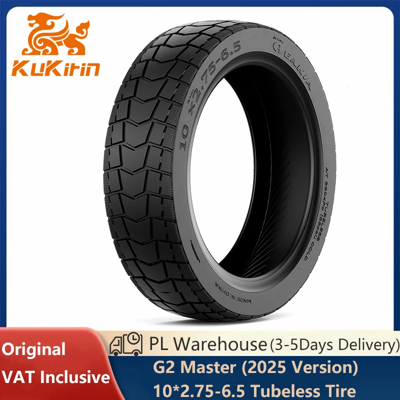 Image of EU-Lager Original 10*2.75-6.5 Schlauchloser Reifen für KuKirin G2 Master 2025 Version Smart Elektroroller Reifen Kickscooter Zubehör