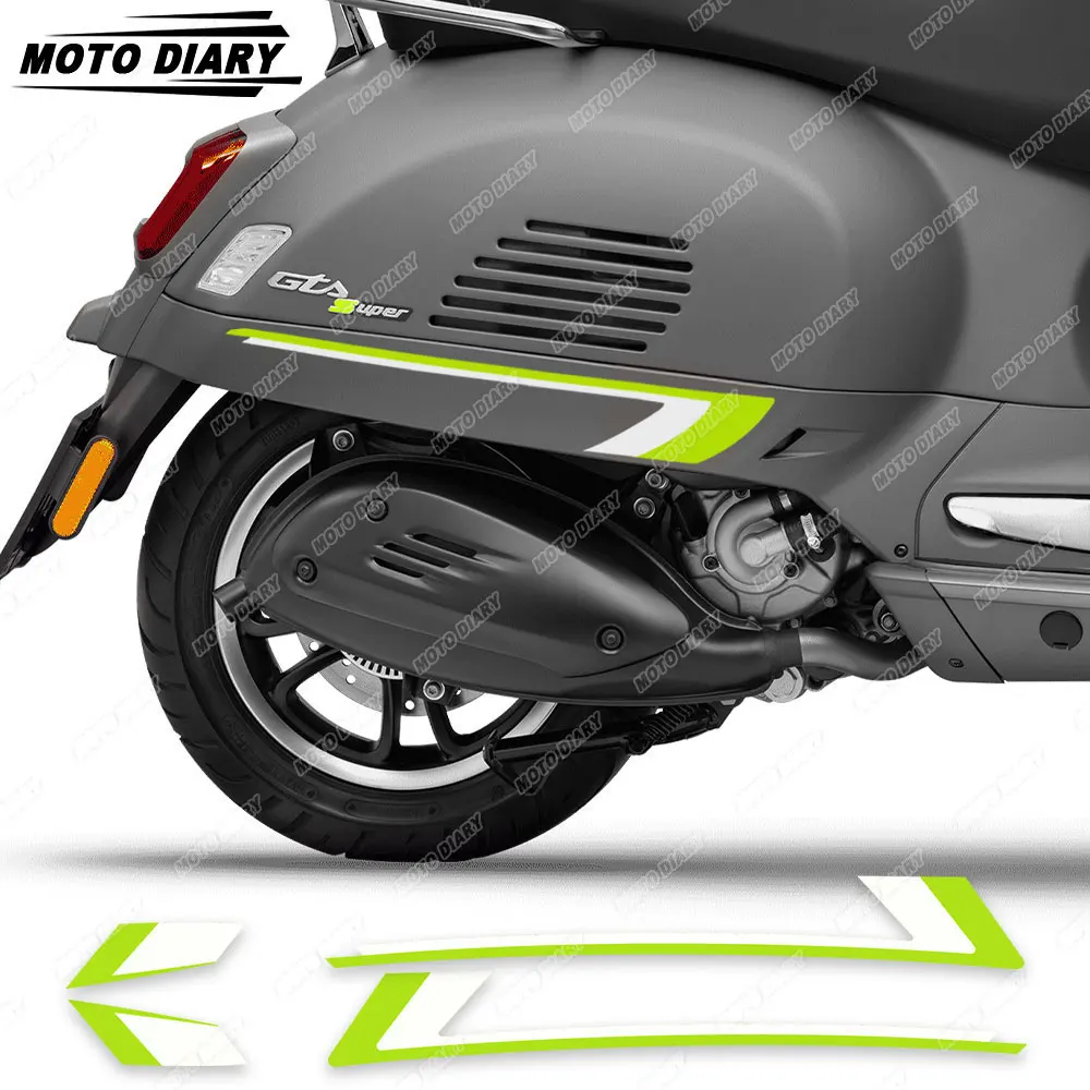 For Vespa GTS 250 GTS 300 Super GTV 250 GTV 300 GTS250 GTS300 GTV300 GTV300 Scooter Sticker Set Side Body Decals Waterproof