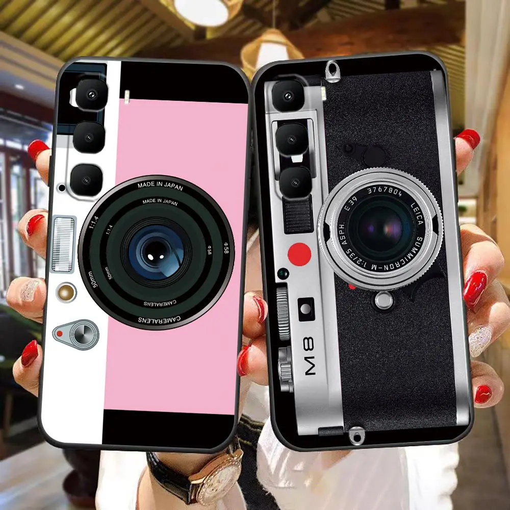 

Phone Case For Infinix HOT 70 60 50 10 10I 10S 11 12 12I 20 20I 20S 30 30I ZERO 20 30 40 Funda Shell Cover Classic Camera Lens