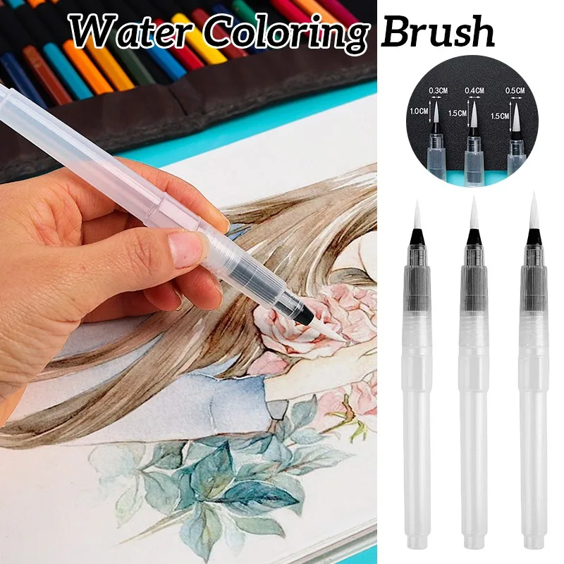 

36pcs Refillable Watercolor Brush Pen Soft Tip Brush Refillable Water Pen for Painting Drawing Calligraphy Art Supplies