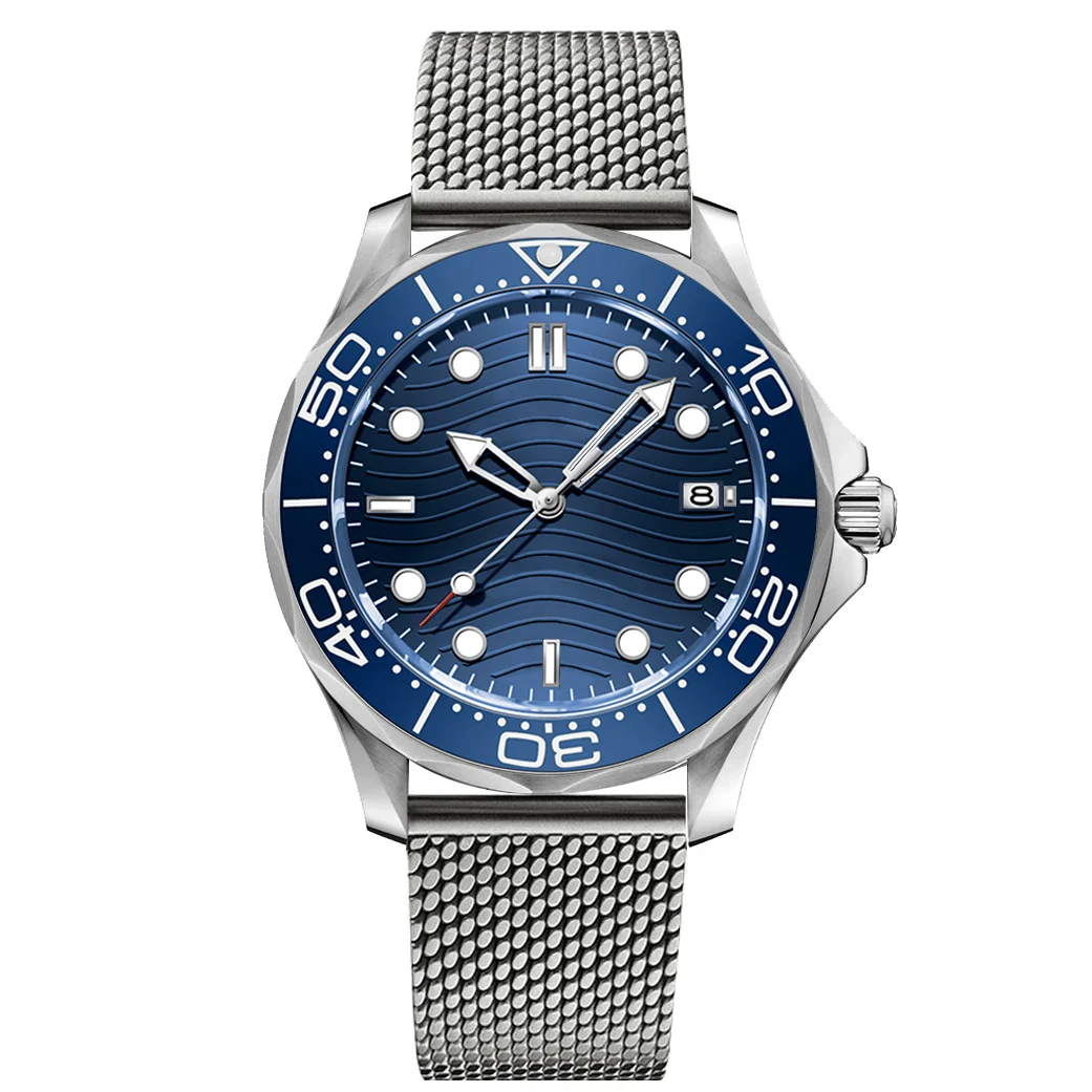 2025-new-men's-watch-mechanical-watch-ceramic-bezel-blue-dial-stainless-steel-strap-suitable-for-20mm-wide-fit-8215-st1612