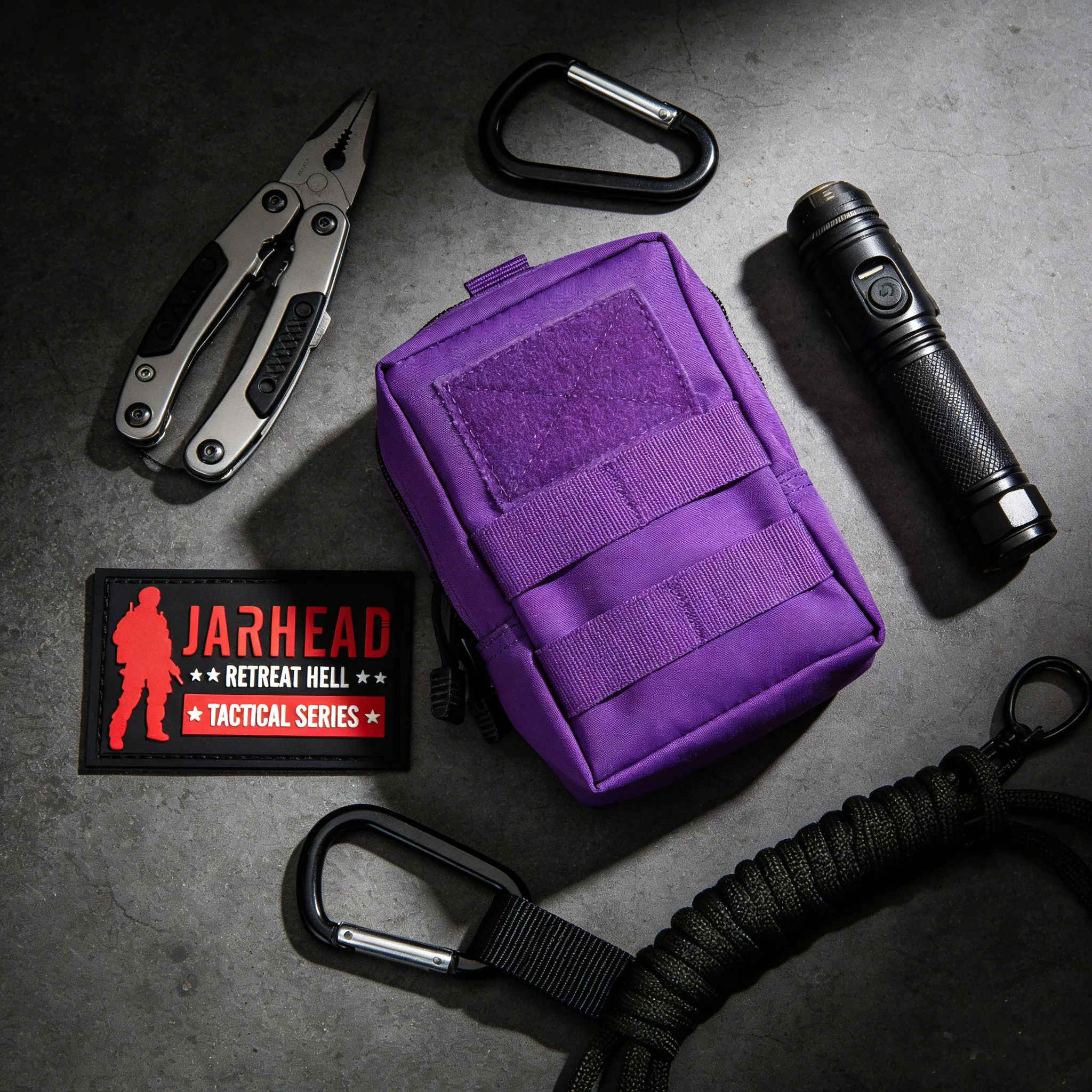 Bolsa de Cintura para Atividades ao Ar Livre, Pochete Molle com Zíper, Bolsa Utilitária para Ferramentas, Acessórios para Caça, Camping e Caminhadas