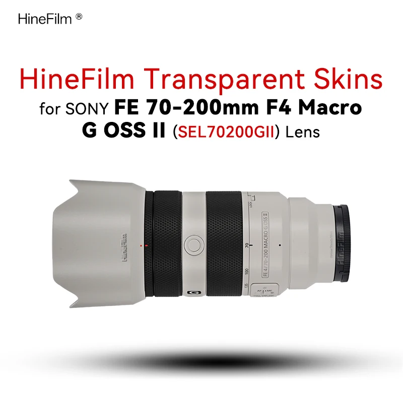 

Customized Clear Skin For Sony 70-200F4II Lens Transparent Sticker SEL70200G2 Cover For Sony FE70-200 F4 II Lens Skin Wrap
