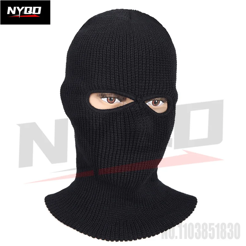 Warm Knitted Head Cover for Men Outdoor Motorcycle Bike Riding Windproof Cold Resistant ski Mask Winter Head Cover face shield