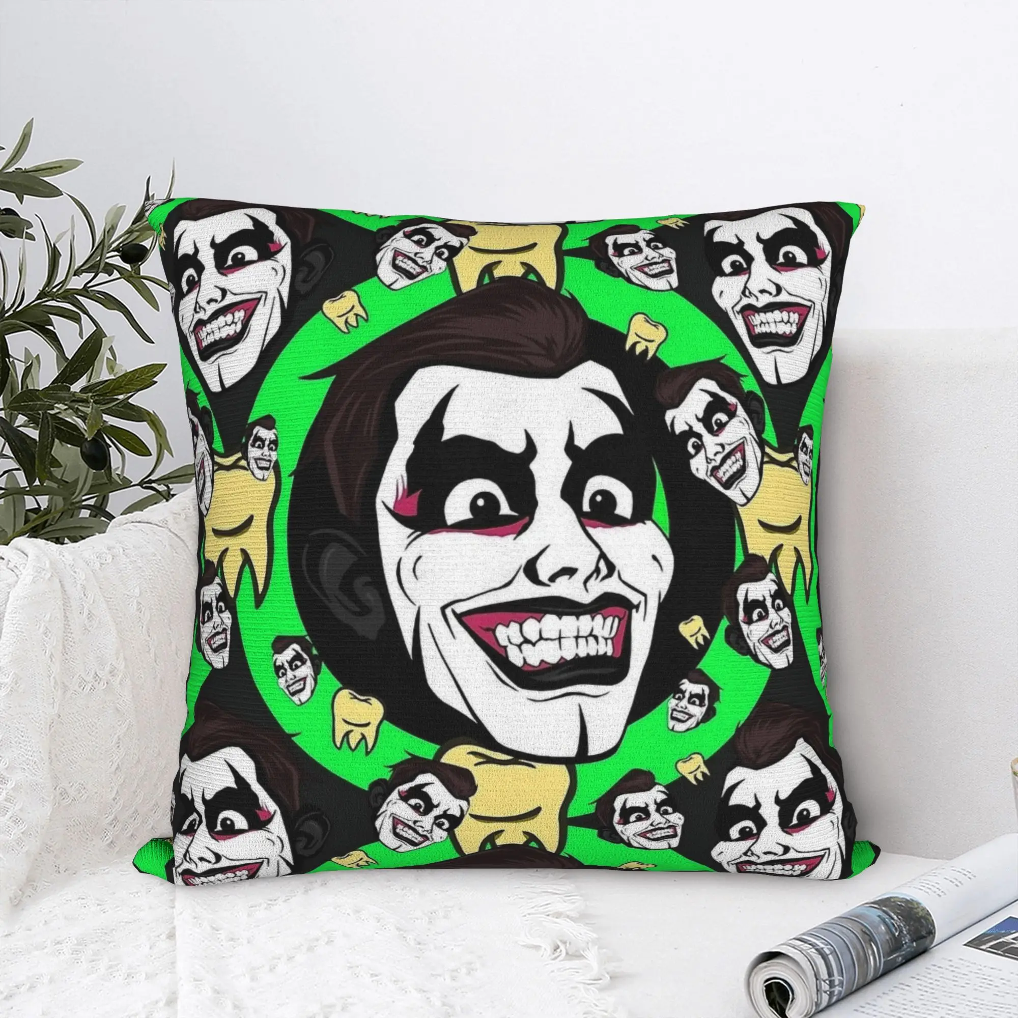 Danhausen Pattern Wrestling Evil Square Pillow Cases  Cushion Covers Custom Polyester Throw Pillow Case Cover for Sofa 40*40cm