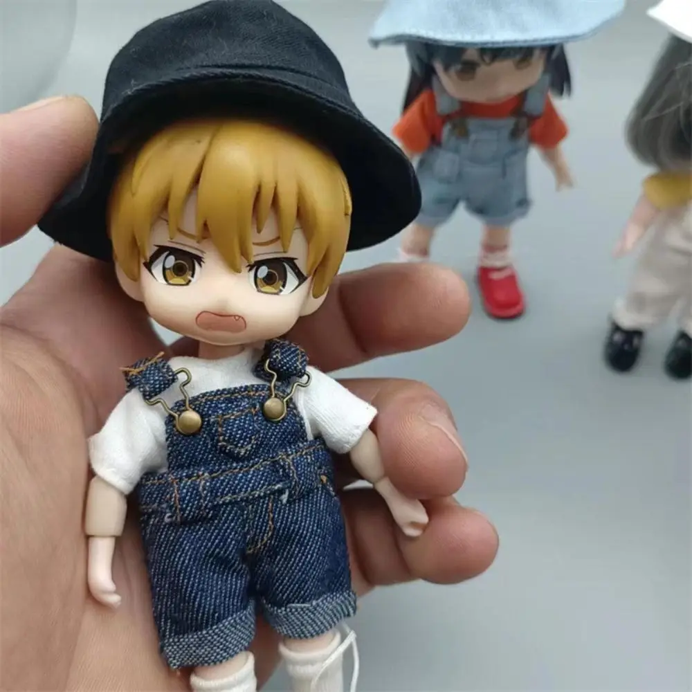 Fashion Casual Wears OB11 Denim Pants Dress Up Playing House Doll Clothes Overalls Trousers Outfit Doll Jeans Pants GSC 1/12 Bjd