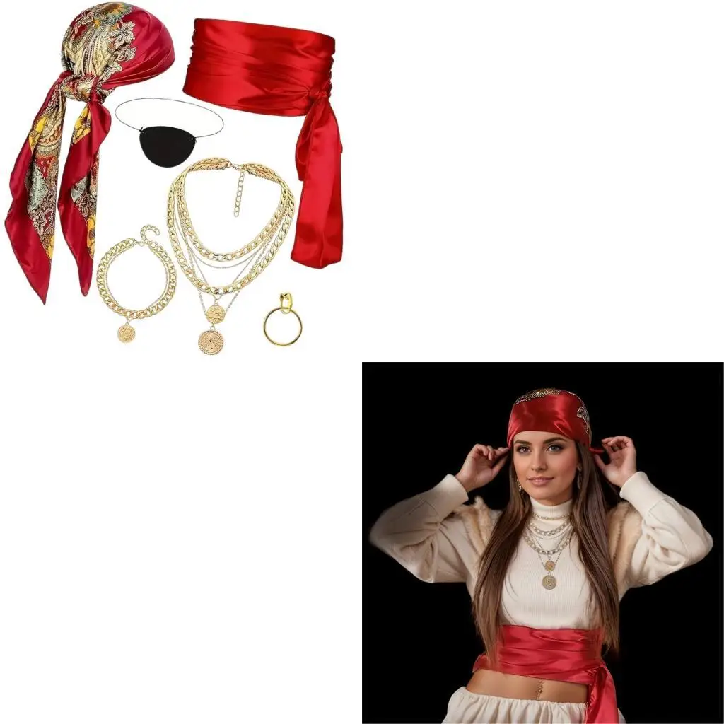 

39BD Pirate RolePlay Complete Set Bandana Bandan