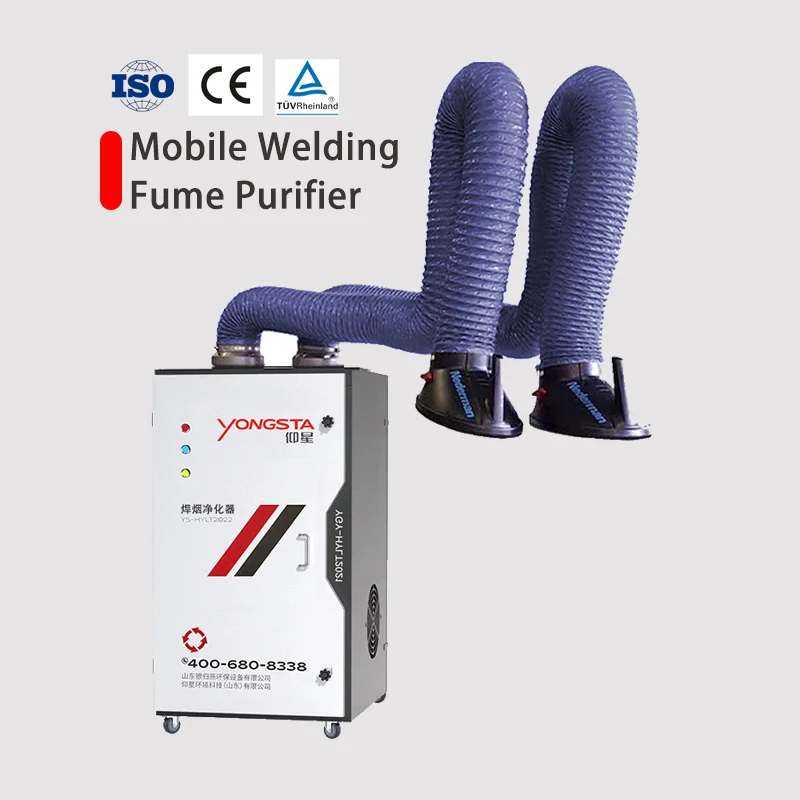 2025Industrial Mobile Portable Dust Collector Welding Fume Extractor Equipment Factory-Approved
