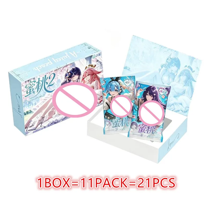 When Peaches Ripen Series 2 Multi IP Sexy Anime Waifu Trading Cards Goddess Character Collectible Blind Box Premium Gift Set