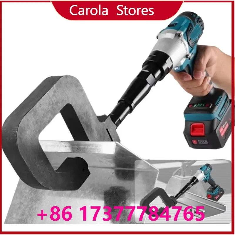 Construction Angled Steel Channel Puncher Electric-Hydraulic Punching Machine Photovoltaic Iron Chamfering Tool