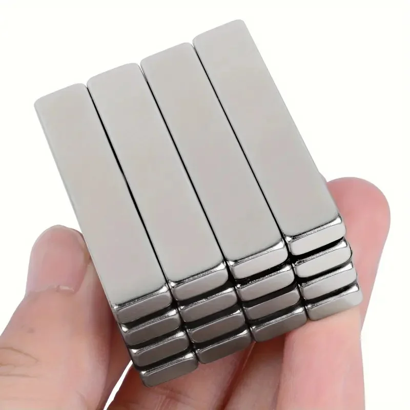 20x10x2mm / 40x10x3mm Flat Rectangular Magnetic Bars, Universal Magnetic Supplies For Kitchen, Warehouse, Note Fixing