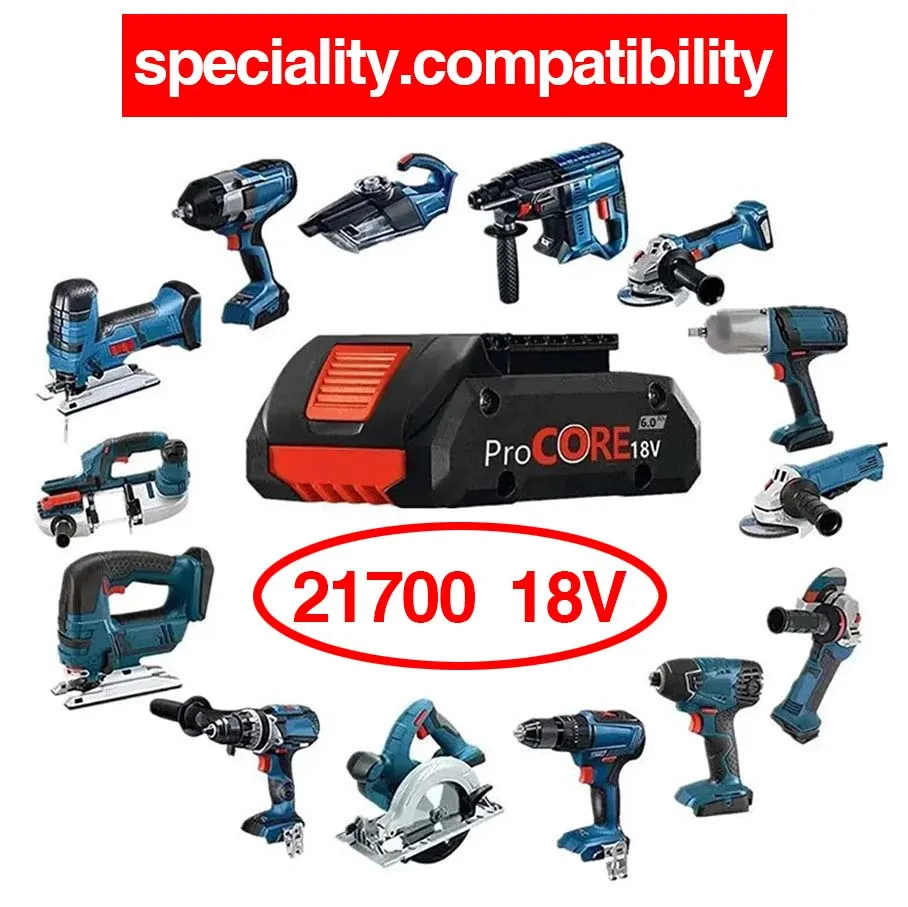 

Для BOSCH BAT609, BAT618, GBA18V8 18 В Bosch высококачественная сменная батарея ProCORE, новая батарейка 21700