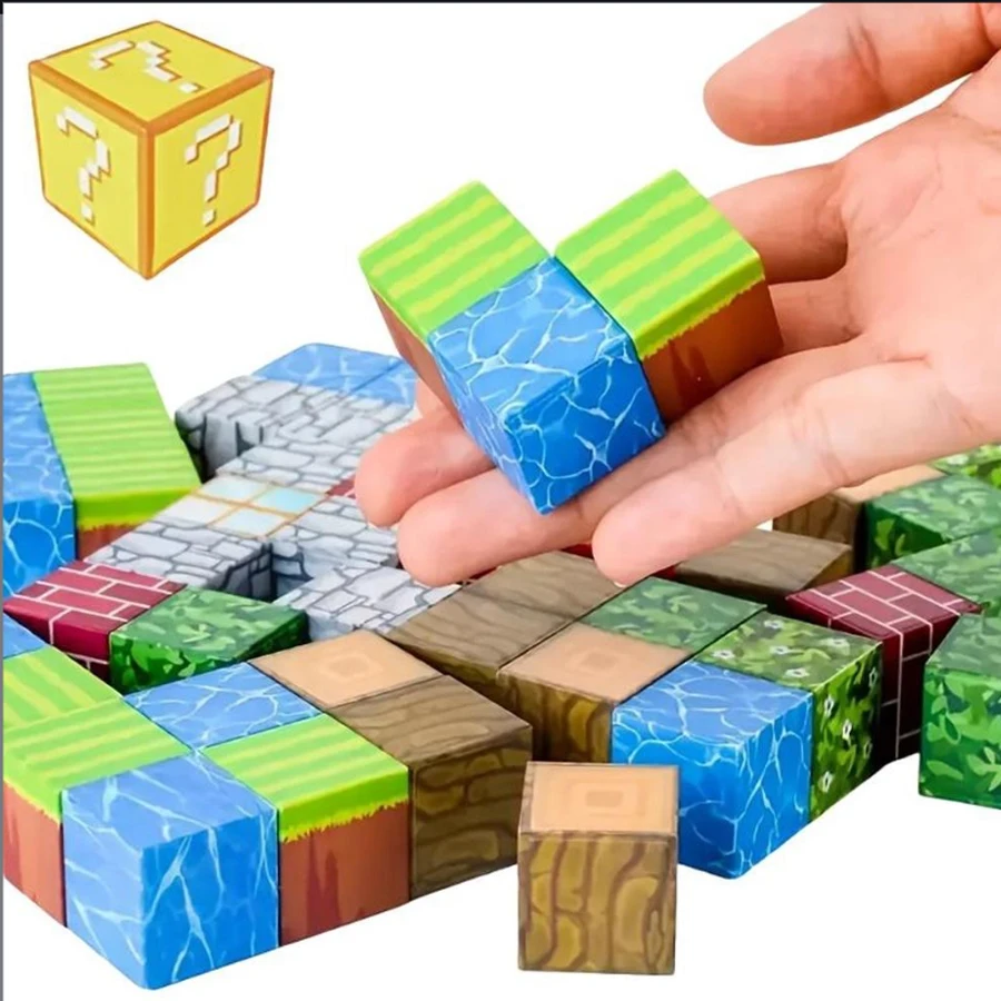 Magnetische bouwstenen speelgoedbouwstenen volledige set doe-het-zelf-montagespeelgoed voor kinderen bouwstenen tafelbouwspellen 1 juni
