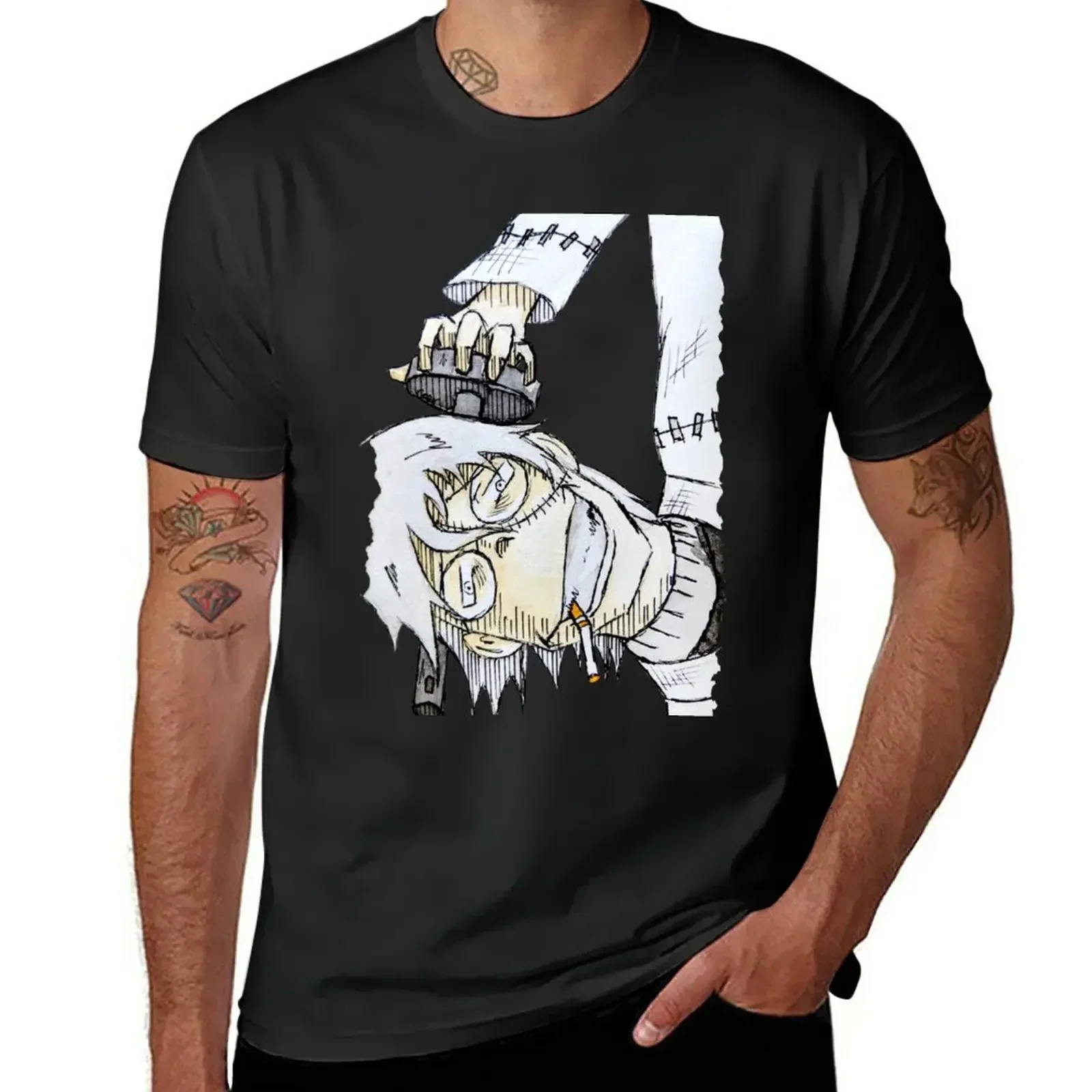 Inktober Day 23: Dr. Stein, Soul Eater, Death Scythe T-Shirt funnys new edition T-shirts for men cotton