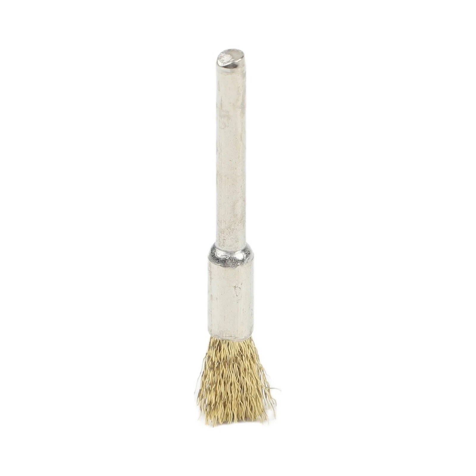 10Pack Extended Copper Wire Brushes for Rust Dust Removal with 3mm Collet for Hand Drills and Drill Press Tools
