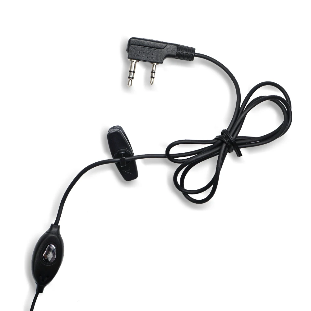 Walkie Talkie Headset Kopfhörer 2 Pin K Port Zwei Weg Ham Radio Lautsprecher Mic Ohrhörer Für Baofeng BF-888S UV5R UV82 BFR5 Kopfhörer – Detail 9
