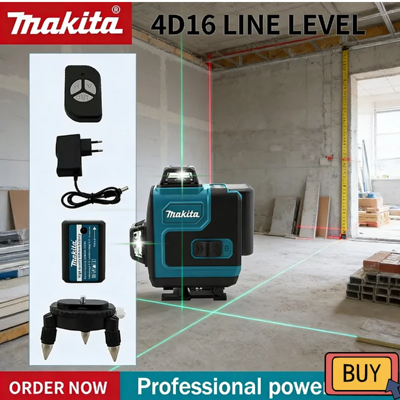 makita-high-precision-16-line-360°-green-light-laser-horizontal-vertical-high-precision-wall-mounted-portable-tools