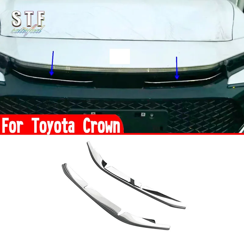 

For Toyota Crown 2023 2024 Car Accessories Front Grille Center Trim Molding Decoration Stickers