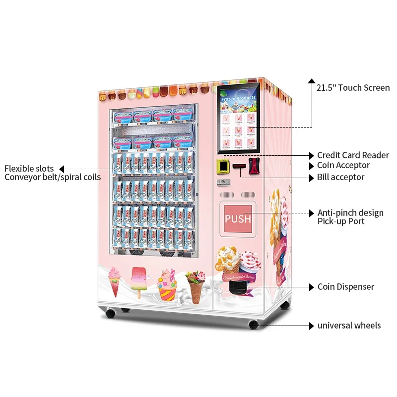 YG -18C Frozen Food Ice Lollies Vending Machine Popsicle Vending Machine Ice Cone Vending Machine