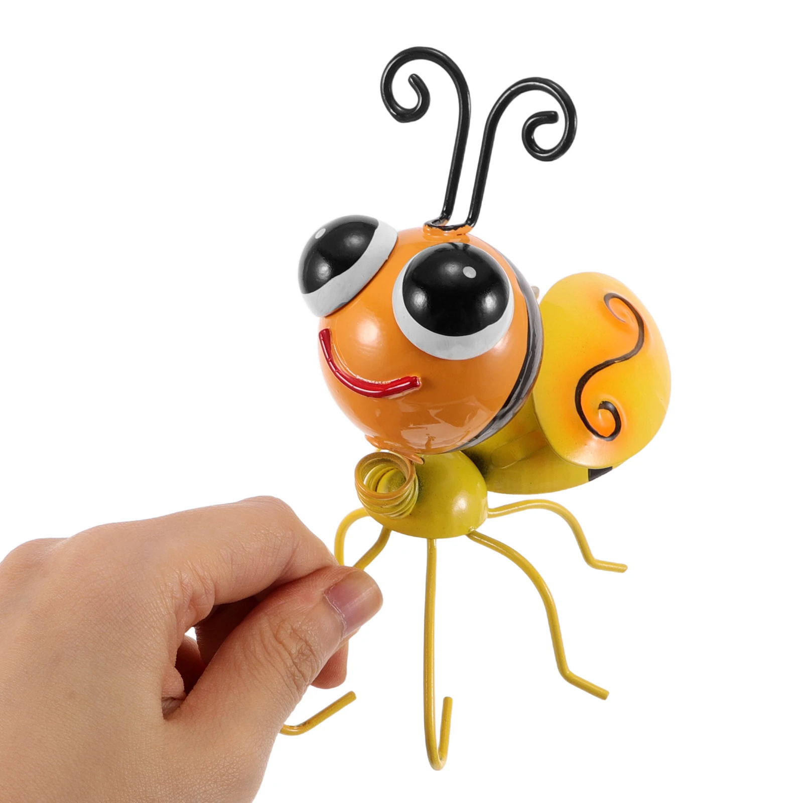 2 قطعة الحديد النحل جدار ديكور المعادن ريفي ثلاثية الأبعاد النحت معلقة في الهواء الطلق حديقة فناء الحديقة الزينة المعدنية الحيوان جدار ديكور #1