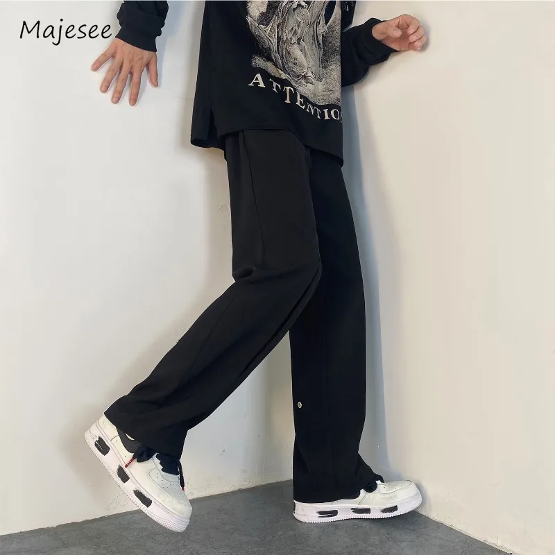 

Pants Men Classic All-match Design Popular Fashion Design Streetwear Handsome Straight Trousers Cozy Soft Daily Casual Simple