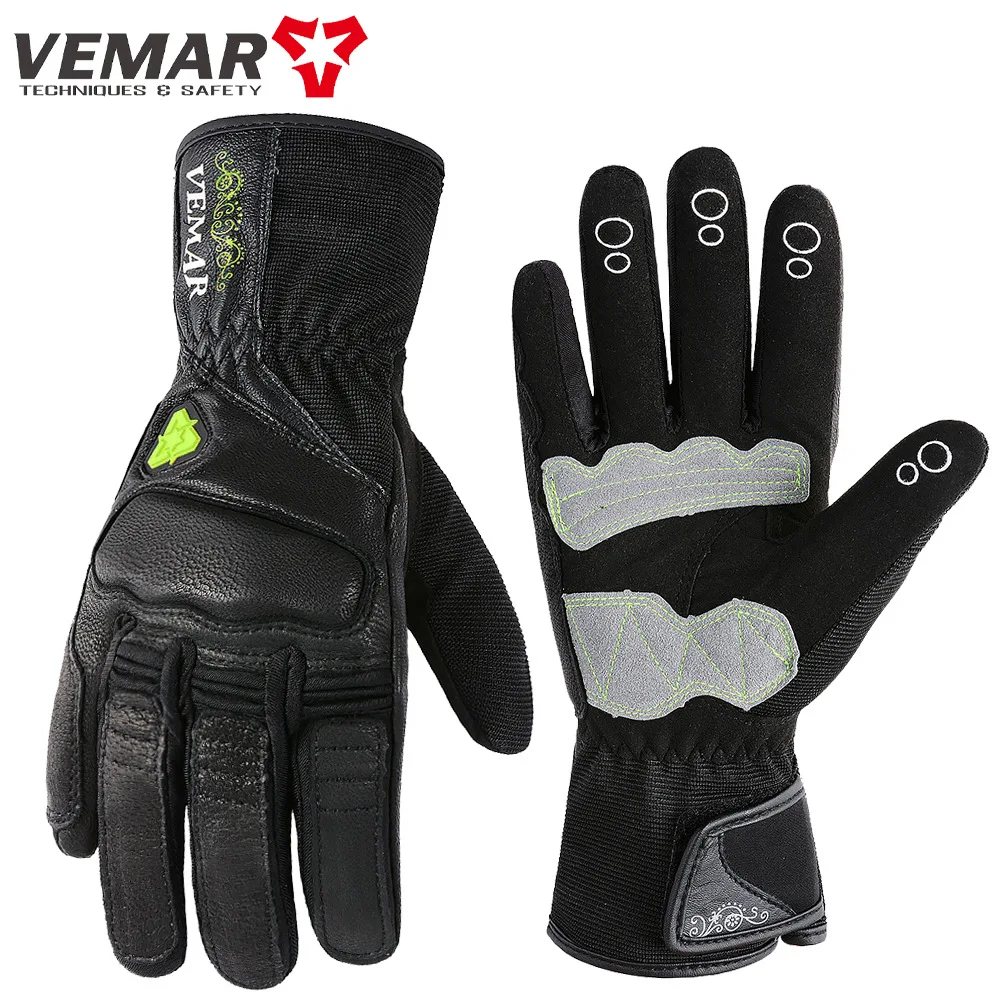 Motorcycle Gloves Windproof Waterproof Women Motorbike Riding Gloves Touch Screen Moto Motocross Gloves Spring Winter