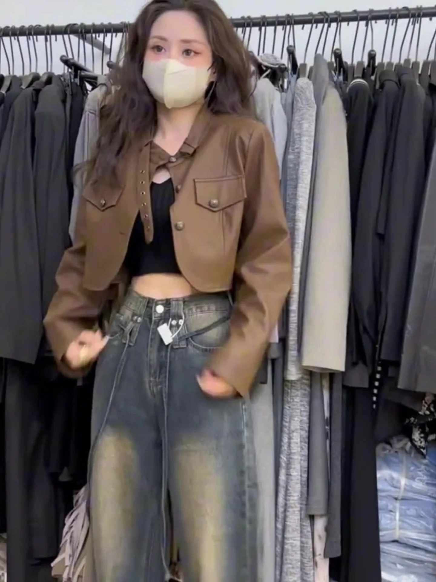 Manteau matelassé en cuir pour femme, style automne-hiver, nouvelle collection, grande taille, sensation haut de gamme, pour le quotidien