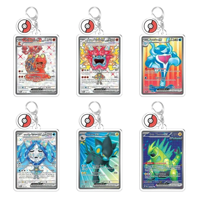 ポケモンカード用アートディスプレイ-ptcg-マグカーゴ-オゲルポン-パラフィン-カーミン-キリアン-グレンジンギャ-ギフト-自作アクリル保護ケース-おもちゃ