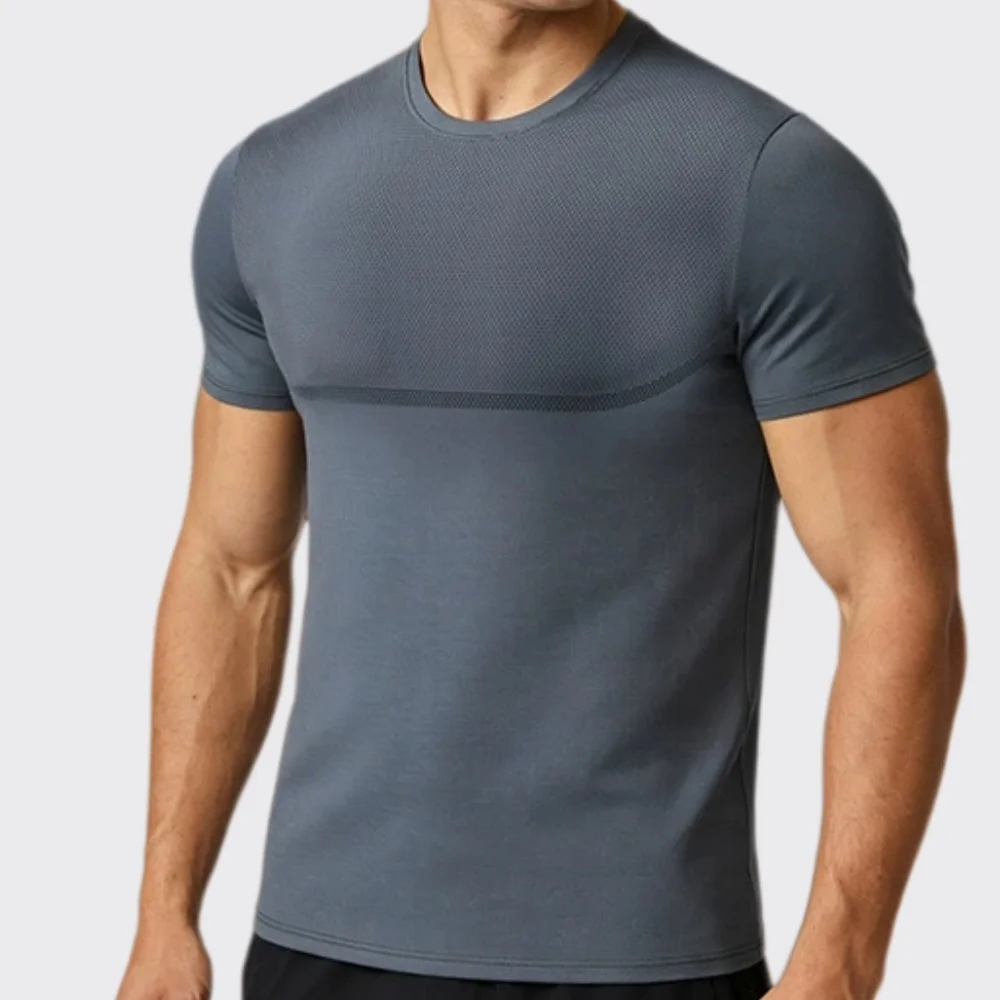 2026 New Fitness T-shirt Short Sleeve For Men Summer Quick Dry Printing Top Men's Breathable Running Sports T-shirt Gym Clothes