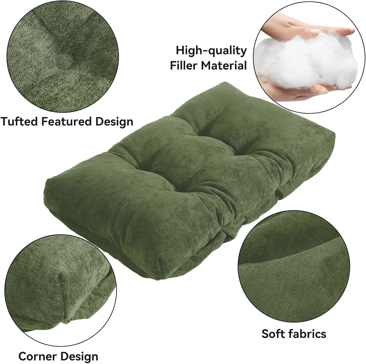 18X9.5X2Inch Stool Cushion With Non-Slip,Soft And Durable Fabric,Saddle Stool Cover And Saddle Stool Cushion Rectangular For