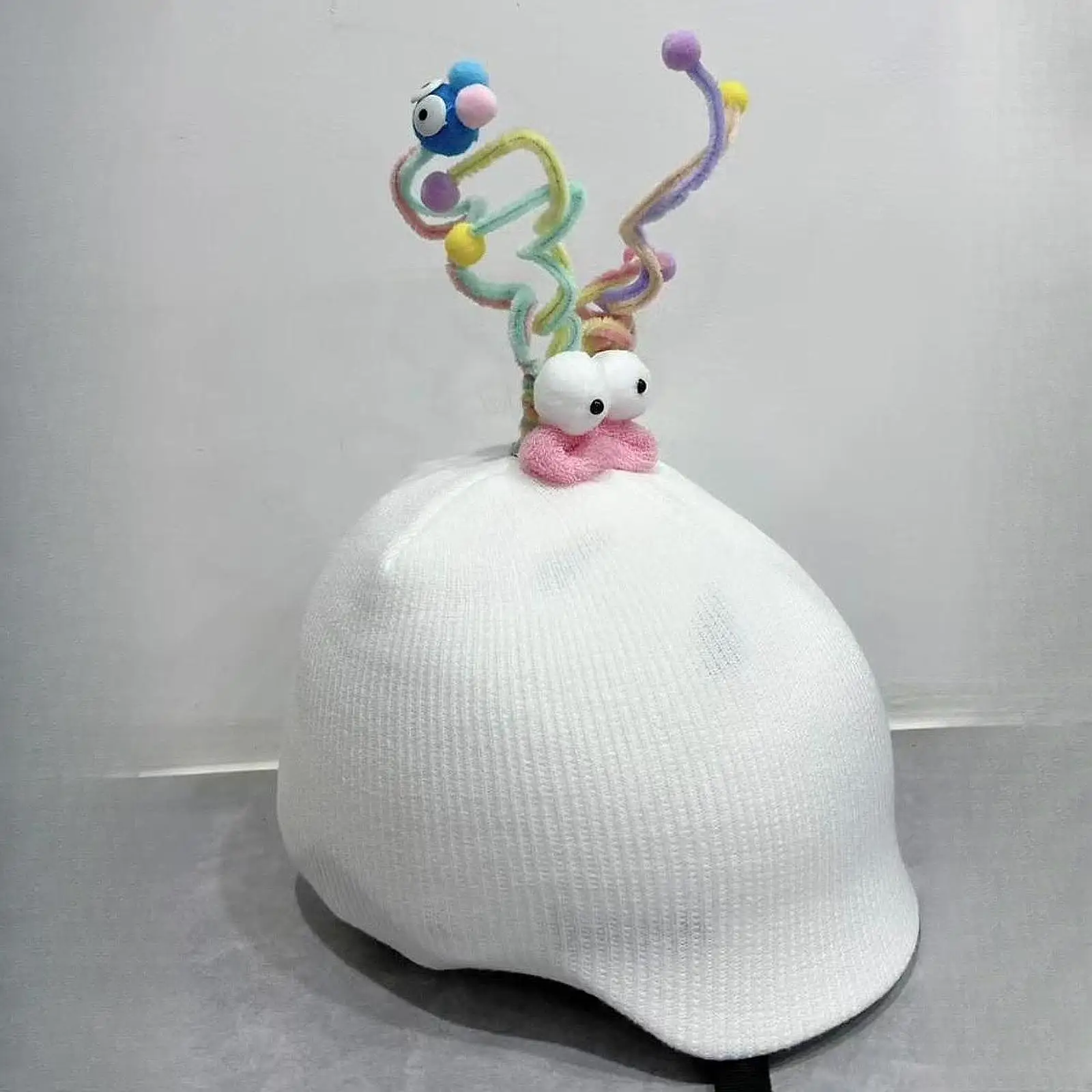 

Ski Helmet Cover Knitted Cap Decorative for Adults Funny Gifts Lovely Snowboard Soft Helmet Accessories Ski Helmet Decoration