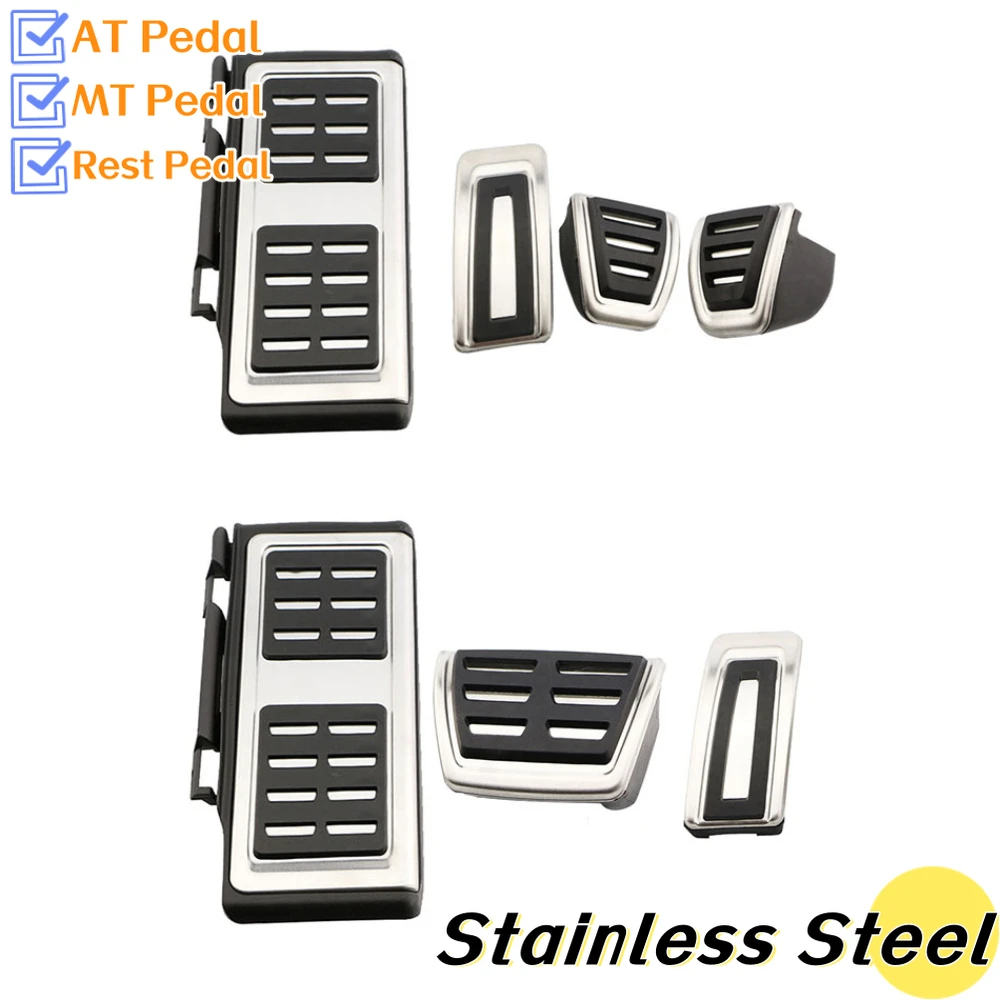 Nakładki na pedały samochodowe do Skoda Rapid Octavia 5E 5F A7, VW GOLF 7 GTi MK7 Lamando POLO A05 Passat B8 Tiguan Allspace 2014-2025 LHD