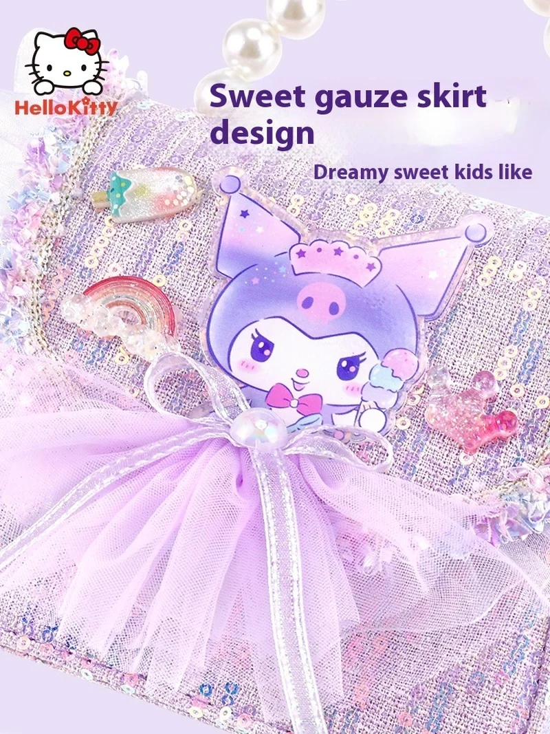 2024 New Disney Bag Kuromi Ice And Snow Romance Cute Handbag Lightweight Material Princess Crossbody Bag Can Be Gifted To Girls