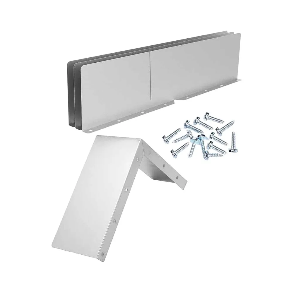 4Pcs Aluminum Gutter Valley Splash= Guards Rain Diverter For Roof Corner Protection Effective Water Flow Control Outdoor Garden