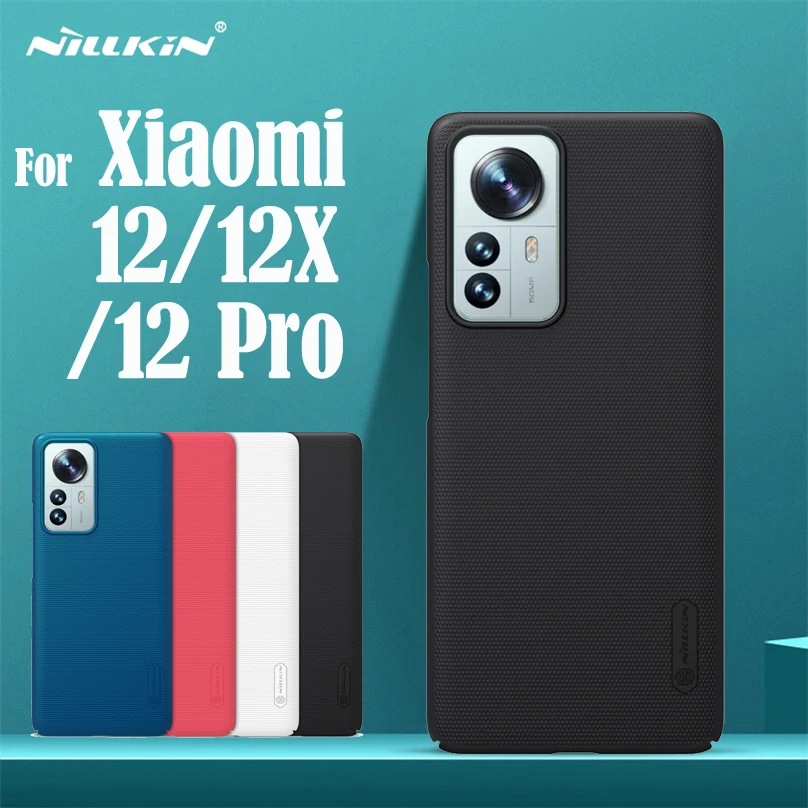 NILLKIN For Xiaomi Mi 12 Pro Case Super Frosted Shield Luxuly PC Hard Back Cover For Xiaomi Mi 12 12X Mi12 Phone Protective Case