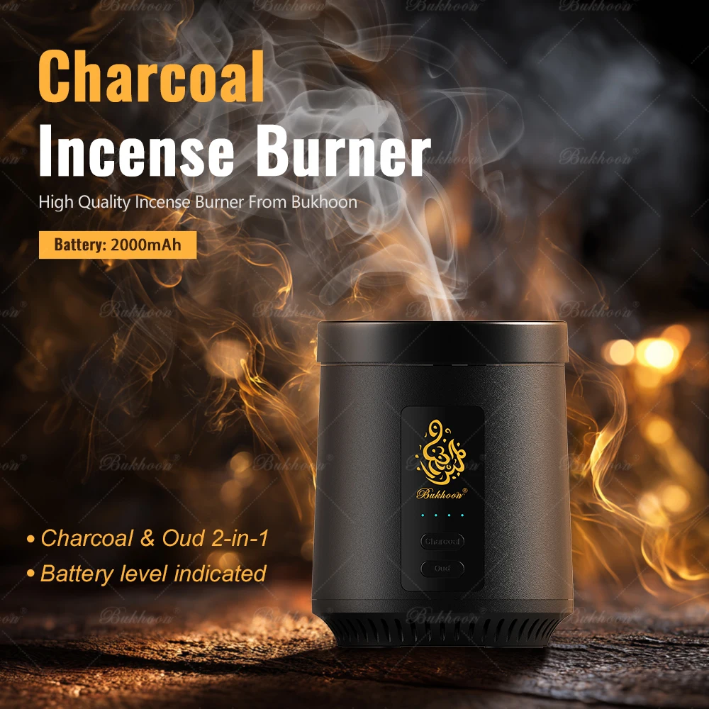 

Middle East 2-in-1 Electric Incense Burner Bakhoor & Oud with Charcoal Option Combining Modernity with Tradition Muslim Decor