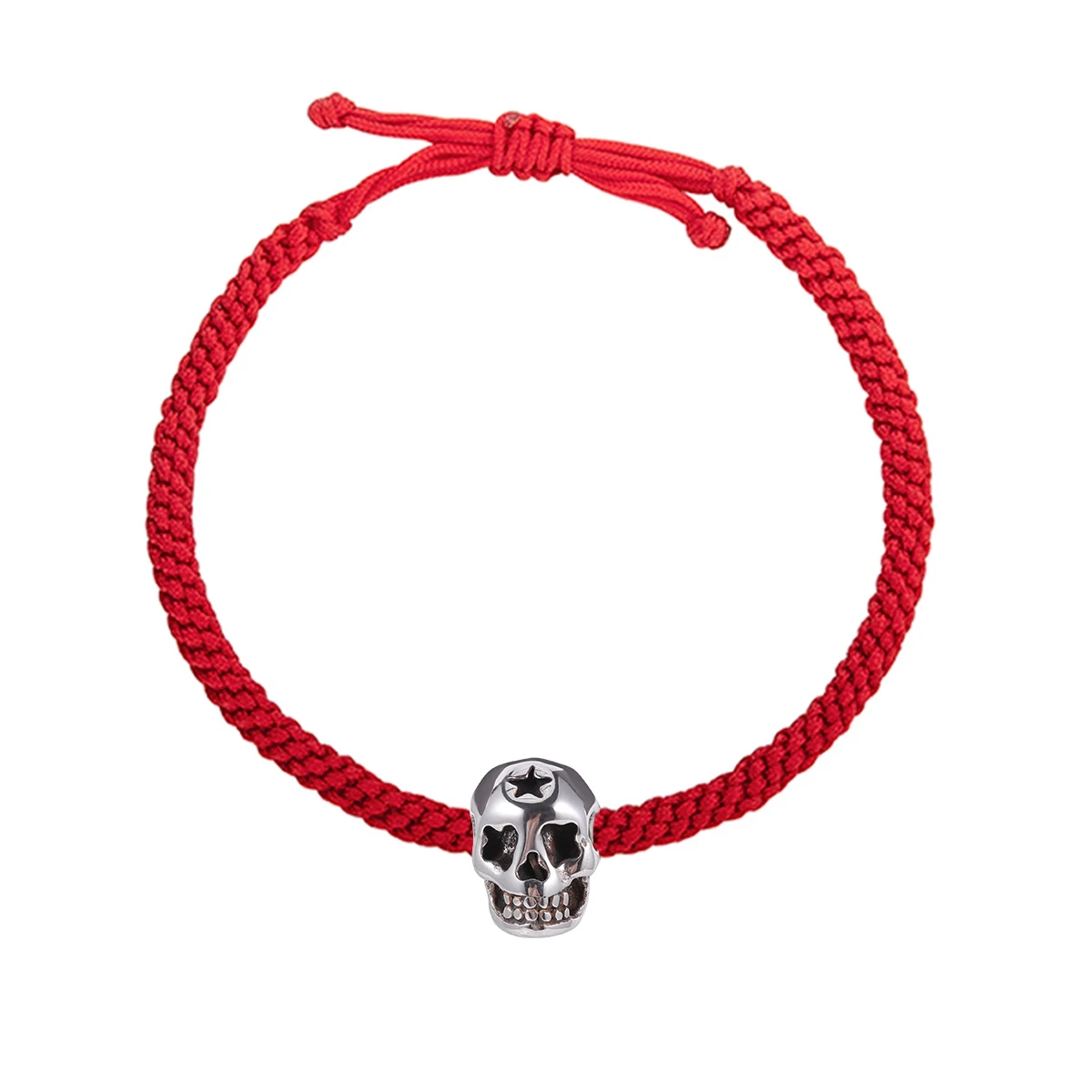 

5 Pcs Manual Skull Bracelet Beads Jewelry Halloween Alloy Accessories