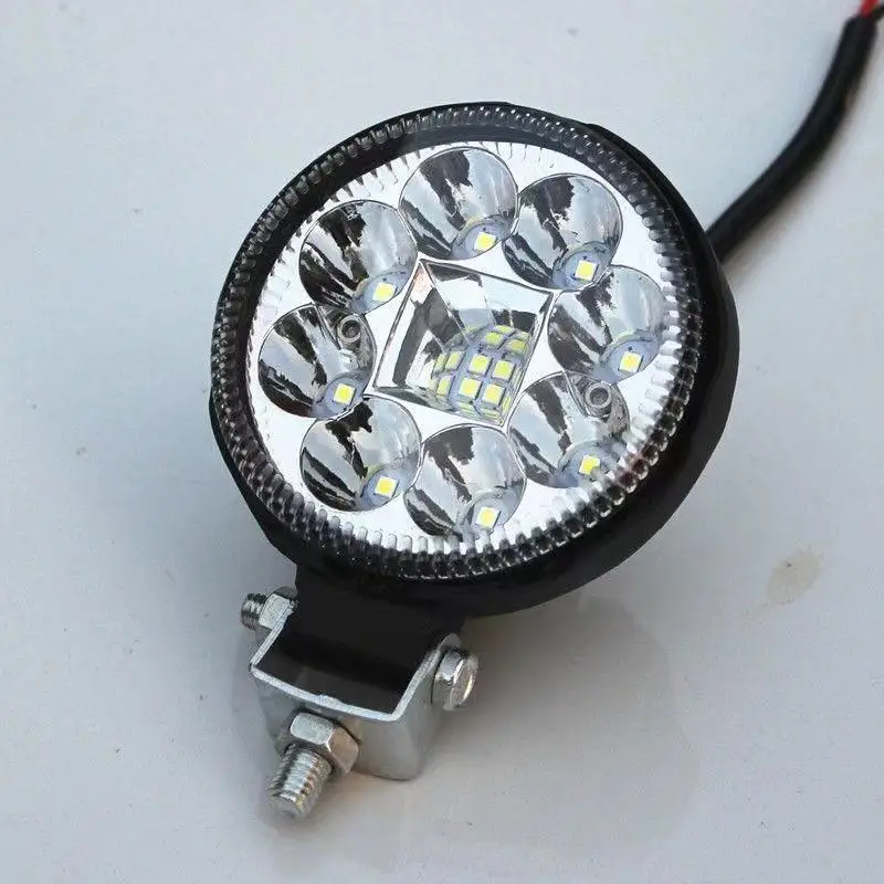 Round LED Spotlight High Brightness Energy Efficient Beads Waterproof Universal Auxiliary Light for Patio Garden