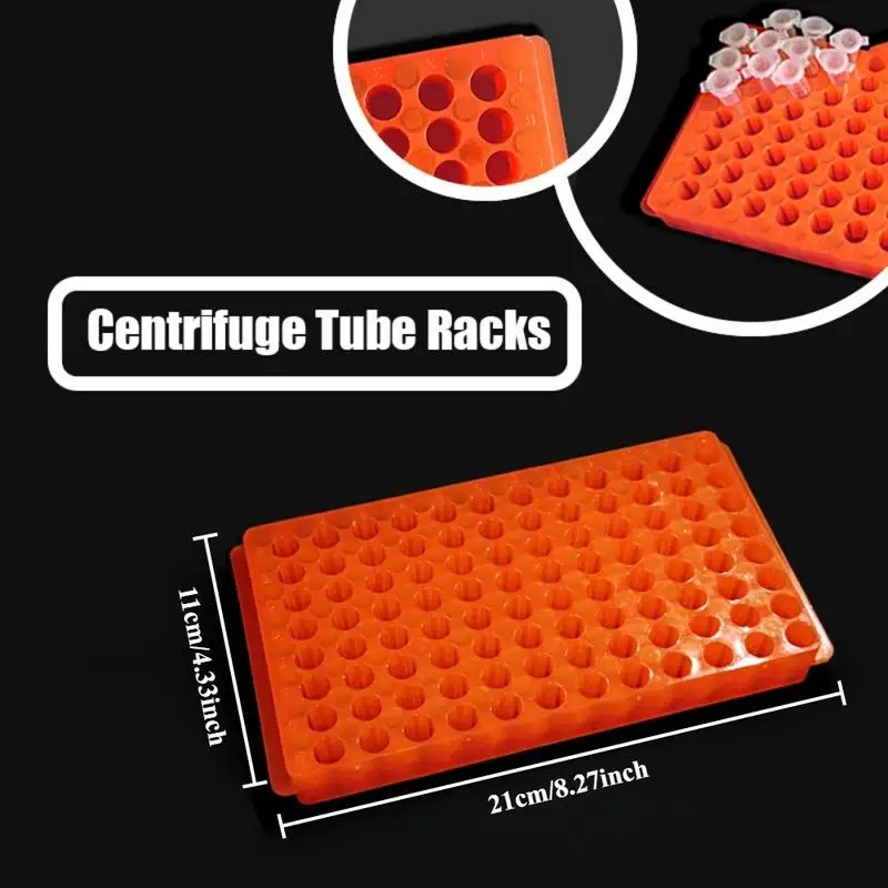 1 pcs 96 Hole Plastic Centrifuge Tube Rack 05ml 15ml PCR Vial Holder Lab Supplies