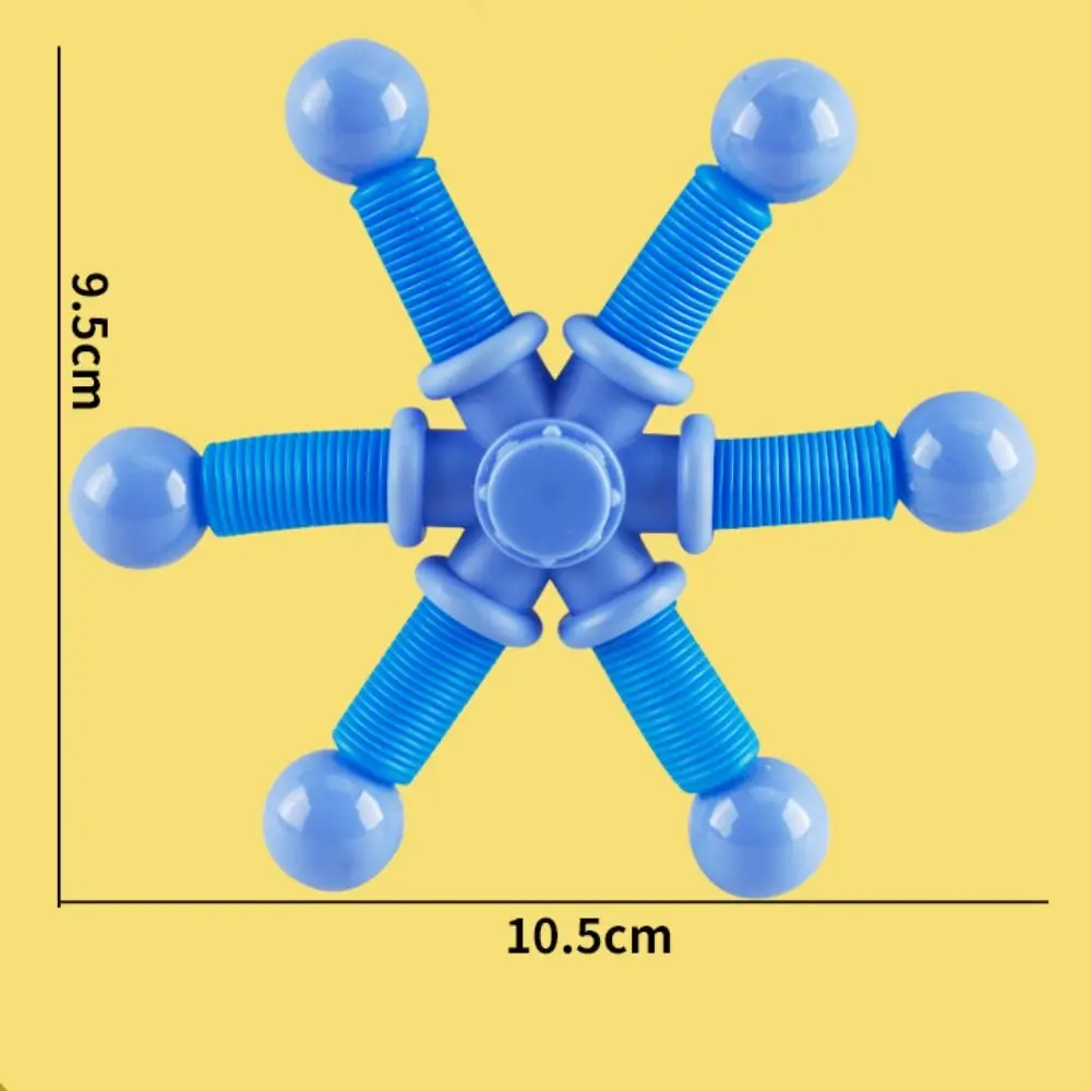 Giroscopio a tubo telescopico in plastica nuovo tubo telescopico con punta delle dita trasformabile creativo Fidget Spinner Toys Kids