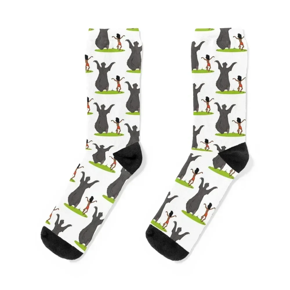 

Baloo - Baloo & Mowgli - The Jungle Book Socks winter heated cotton Luxury Woman Socks Men's