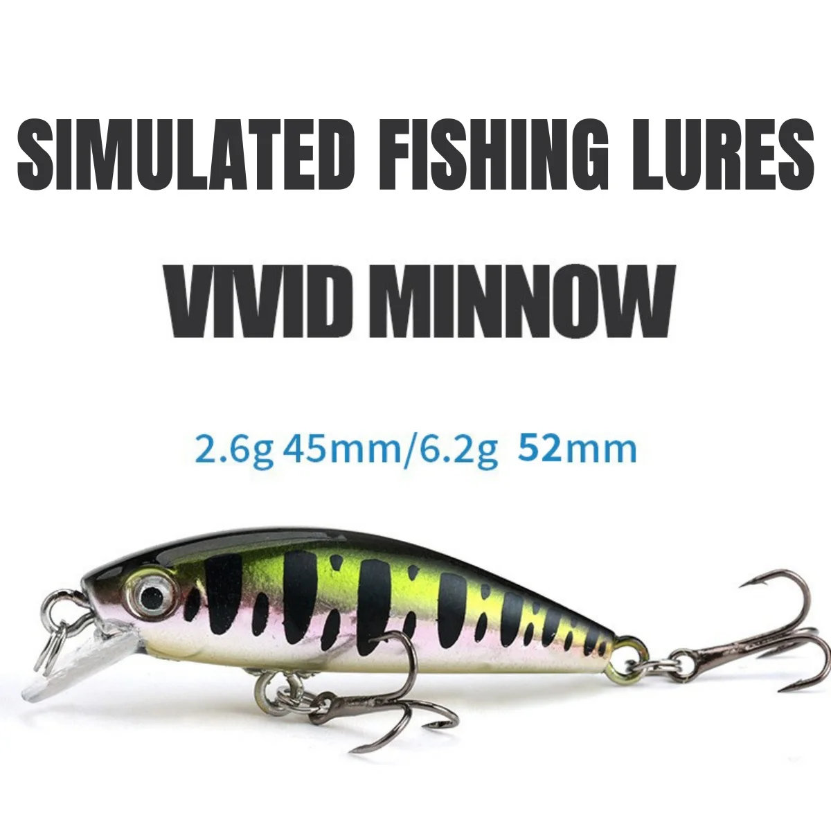 

Topwater Pencil Fishing Lure Floating Minnow Fake Bait Artificial Simulated Realistic Treble Hook Fish Lure 45mm 2.6g Fish Lures