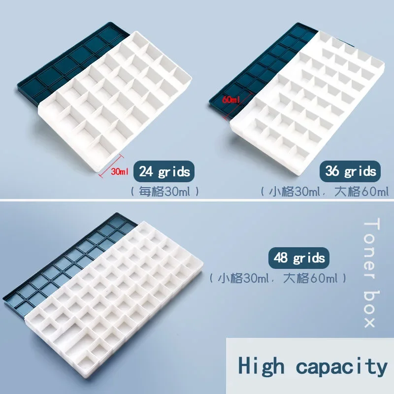 미술 용품을 위한 팔레트 보관 트레이, 스크레이퍼-수채화 페인트 통 상자