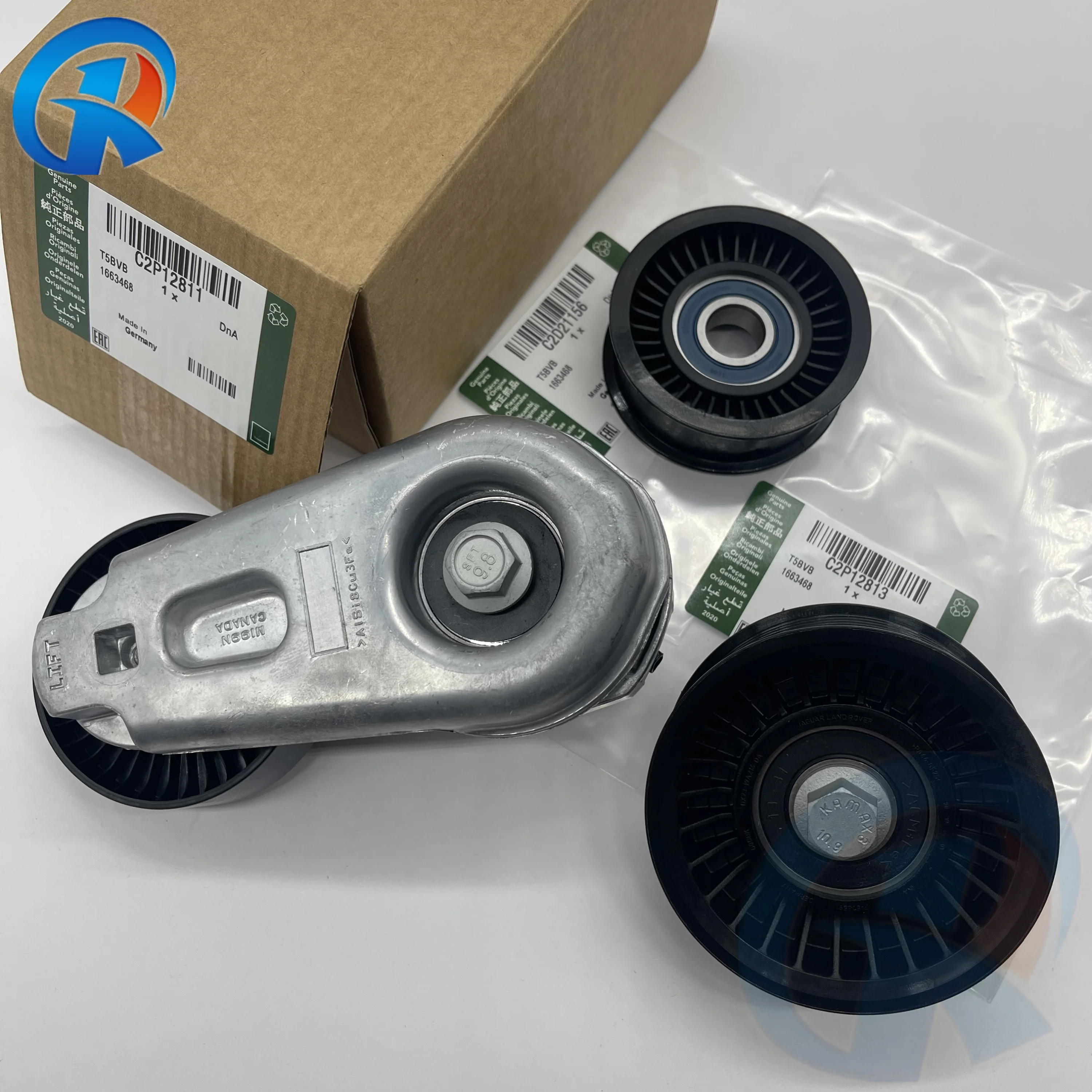 

C2D21156 C2P12811 C2P12813 Pulley Combination Tension Wheel Transition Wheel For Land Rover Jaguar XJ XF 5.0