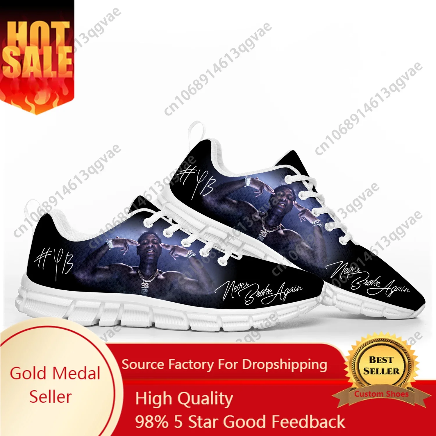 

Rapper YoungBoy Never Broke Again Sports Shoes Mens Womens Teenager Children Customized Sneakers Shoe High Quality Couple Shoes